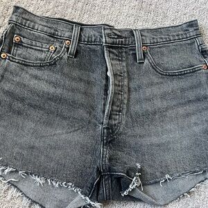 Levi's Dark Gray Denim Shorts